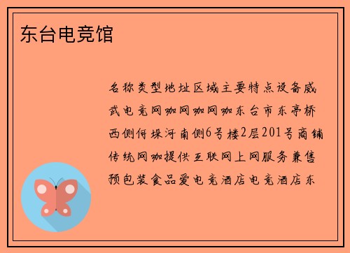 东台电竞馆
